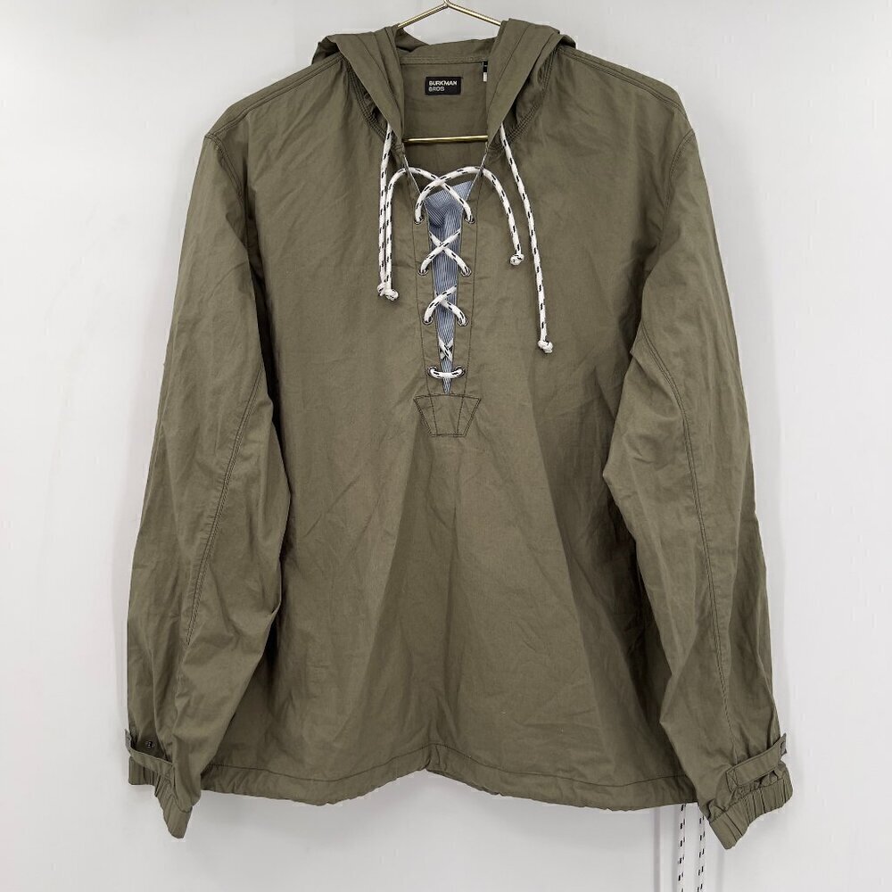 Burkman Bros Women's Olive Hooded Long Sleeve Jacket Size M/M